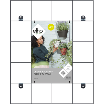 Elho Loft Urban Green Wall Rack 59 Living Black Accessori Rettangolare Elho Loft Urban Green Wall Rack 59 Living Black Accessori Rettangolare