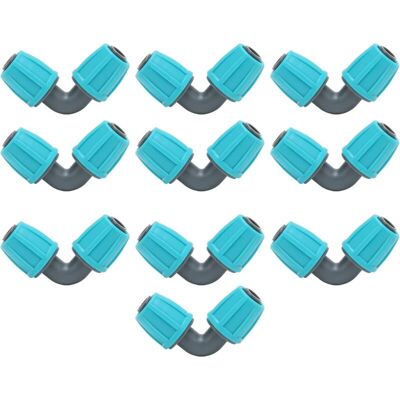 OEM 10 Pezzi Connettore A Bloccaggio A Barbiglio Da 16 Mm/0,6 Pollici, Raccordo A Gomito A 90° In Pe Per Tubi Di Irrigazione A Goccia Per Giardino E Agricoltura OEM 10 Pezzi Connettore A Bloccaggio A Barbiglio Da 16 Mm/0,6 Pollici, Raccordo A Gomito A 90° In Pe Per Tubi Di Irrigazione A Goccia Per Giardino E Agricoltura