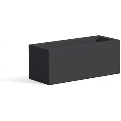 IDRALITE Fioriera Vaso Matera Rettangolare 100x40x40 Cm In Resina Moderno - Monacis - Colore: Antracite IDRALITE Fioriera Vaso Matera Rettangolare 100x40x40 Cm In Resina Moderno - Monacis - Colore: Antracite