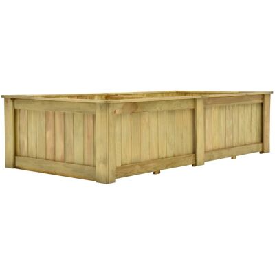 vidaXL Letto Alto 196x100x50cm Legno di Pino - Cassetta da Giardino vidaXL Letto Alto 196x100x50cm Legno di Pino - Cassetta da Giardino