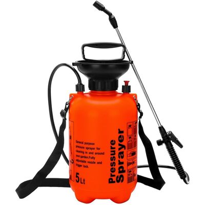 KAKET Spruzzatore A Pompa Alta Pressione 5l – Diserbante Da Giardino Con Tracolla Regolabile, Ideale Per Pesticidi, Fungicidi E Pulizia – Arancione KAKET Spruzzatore A Pompa Alta Pressione 5l – Diserbante Da Giardino Con Tracolla Regolabile, Ideale Per Pesticidi, Fungicidi E Pulizia – Arancione
