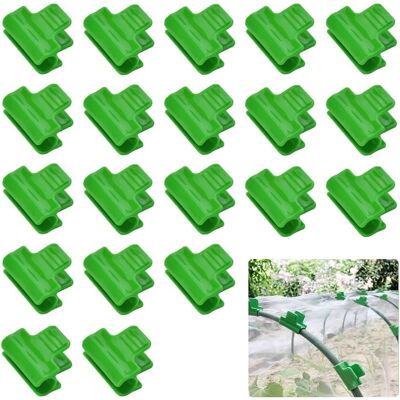 AULEDIO Fissaggi Per Serre, Set Da 40 Clip Per Fissare Teli, Plastica Laminata, Cornici E Coperture Diametro 11 Mm, Verde, Per Serre, Giardino, Verdure, Frutta AULEDIO Fissaggi Per Serre, Set Da 40 Clip Per Fissare Teli, Plastica Laminata, Cornici E Coperture Diametro 11 Mm, Verde, Per Serre, Giardino, Verdure, Frutta