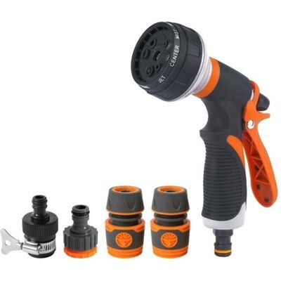 OEM Annaffiatoio, Ugello Per Tubo Da Giardino, Annaffiatoio Ad Alta Pressione Con 8 Modalità Di Irrigazione Regolabili E 4 Connessioni Per Lavare Auto, Giardini, Piante E Animali Domestici OEM Annaffiatoio, Ugello Per Tubo Da Giardino, Annaffiatoio Ad Alta Pressione Con 8 Modalità Di Irrigazione Regolabili E 4 Connessioni Per Lavare Auto, Giardini, Piante E Animali Domestici