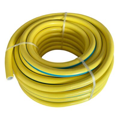 EACOMMERCE Tubo Innaffio Per Irrigazione 6 Strati Antitorsione Giallo Flessibile 3/4" Da 15 Mt Diametro 3/4" - 15 Mt EACOMMERCE Tubo Innaffio Per Irrigazione 6 Strati Antitorsione Giallo Flessibile 3/4" Da 15 Mt Diametro 3/4" - 15 Mt