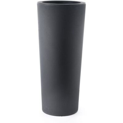 TERAPLAST Vaso Moderno "cilindro Schio" Cono Essential In Plastica Da Giardino Per Fiori E Piante. -70 Cm / Cappuccino TERAPLAST Vaso Moderno "cilindro Schio" Cono Essential In Plastica Da Giardino Per Fiori E Piante. -70 Cm / Cappuccino
