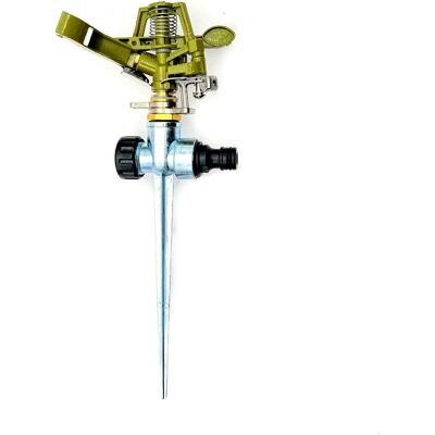 OEM Irrigatore A Impulsi In Lega Di Zinco Spruzzatore Per Irrigazione Con Irrigatore Per Prato Da Giardino Rotante A 360 Gradi OEM Irrigatore A Impulsi In Lega Di Zinco Spruzzatore Per Irrigazione Con Irrigatore Per Prato Da Giardino Rotante A 360 Gradi