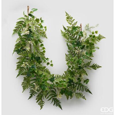 EDG Enzo De Gasperi Felce Festone H 183 Cm Pianta Artificiale Verde EDG Enzo De Gasperi Felce Festone H 183 Cm Pianta Artificiale Verde