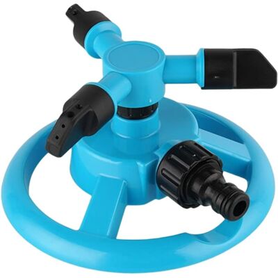 Zone Irrigatore Da Giardino Con Ugello A Tridente Girevole A 360 Gradi Per Irrigare Grandi Aree Verdi (blu) Zone Irrigatore Da Giardino Con Ugello A Tridente Girevole A 360 Gradi Per Irrigare Grandi Aree Verdi (blu)