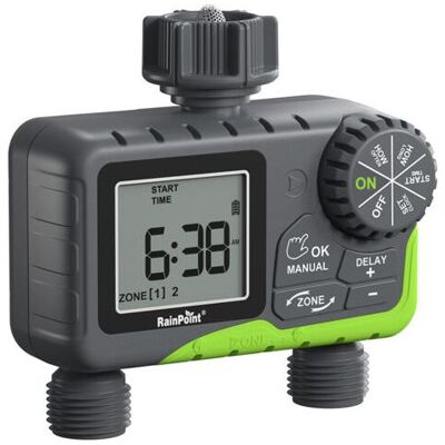 SCORPIO Rainpoint – Timer Per Irrigazione A Tubo, Sistema Di Irrigazione Automatico, 2 Zone Di Ritardo Pioggia, Irrigazione Manuale SCORPIO Rainpoint – Timer Per Irrigazione A Tubo, Sistema Di Irrigazione Automatico, 2 Zone Di Ritardo Pioggia, Irrigazione Manuale