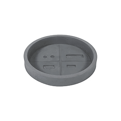 ALTRO Sottovaso Tondo Snv 40cm Grigio Anticato ALTRO Sottovaso Tondo Snv 40cm Grigio Anticato