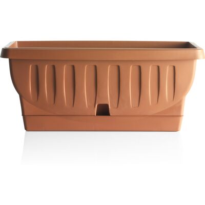 Bama Fioriera Natura Con Sottovaso 80 X 38,5 X 35h Cm - Bama Fioriera Natura Con Sottovaso 80 X 38,5 X 35h Cm -