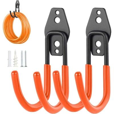 OEM Set Di 2 Supporti Per Tubo Da Giardino, Staffa Robusta Con Viti, Gancio In Metallo Per Tubo Da Giardino, Ideale Per Garage, Giardino E Cortile. - Crezuo OEM Set Di 2 Supporti Per Tubo Da Giardino, Staffa Robusta Con Viti, Gancio In Metallo Per Tubo Da Giardino, Ideale Per Garage, Giardino E Cortile. - Crezuo