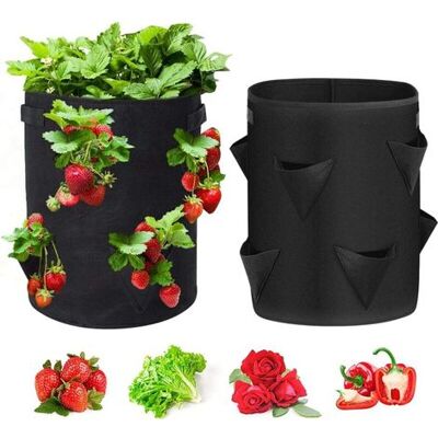 OEM Borsa Per La Coltivazione Di Fragole Da 37,5 Litri Con 8 Tasche Laterali In Tessuto Non Tessuto Traspirante E Maniglia Rinforzata – Ideale Per Fragole, Fiori Ed Erbe Aromatiche OEM Borsa Per La Coltivazione Di Fragole Da 37,5 Litri Con 8 Tasche Laterali In Tessuto Non Tessuto Traspirante E Maniglia Rinforzata – Ideale Per Fragole, Fiori Ed Erbe Aromatiche