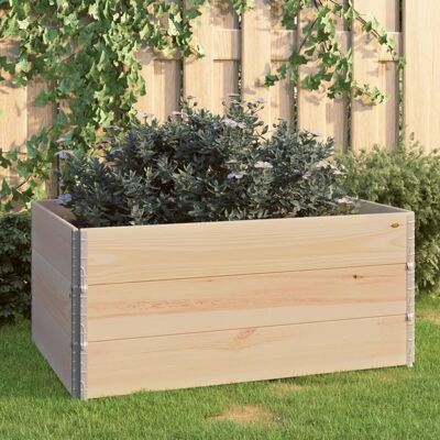 HELLOSHOP26 Fioriera Lettino Rialzato Piante Fiori Giardino Terrazze Rialzate 3 Pz 80 X 120 Cm Legno Di Pino Massello Marrone 020039119 HELLOSHOP26 Fioriera Lettino Rialzato Piante Fiori Giardino Terrazze Rialzate 3 Pz 80 X 120 Cm Legno Di Pino Massello Marrone 020039119