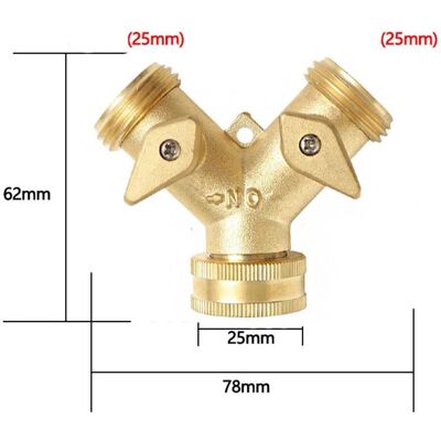 OEM Adattatore Per Rubinetto Da Giardino In Ottone A 2 Vie Con Interruttore Integrato: Per Un'irrigazione Facile E Una Regolazione Separata Dell'uscita. OEM Adattatore Per Rubinetto Da Giardino In Ottone A 2 Vie Con Interruttore Integrato: Per Un'irrigazione Facile E Una Regolazione Separata Dell'uscita.