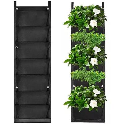 OEM Fioriera Da Parete, Borsa Per Fioriere Verticale A 7 Tasche, Fioriera Sospesa Per Esterni Per Balcone, Giardino, Cortile, Decorazione Ufficio (nera) -crezuo OEM Fioriera Da Parete, Borsa Per Fioriere Verticale A 7 Tasche, Fioriera Sospesa Per Esterni Per Balcone, Giardino, Cortile, Decorazione Ufficio (nera) -crezuo