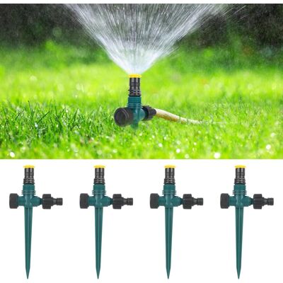 Neptune Set Di 4 Irrigatori Da Giardino Con Picchetto E 4 Irrigatori Tandem Regolabili A 360° - Irrigatore Automatico Da Giardino Per Giardino, Prato, Piante Neptune Set Di 4 Irrigatori Da Giardino Con Picchetto E 4 Irrigatori Tandem Regolabili A 360° - Irrigatore Automatico Da Giardino Per Giardino, Prato, Piante