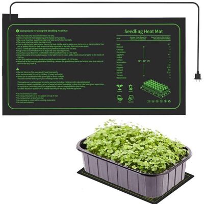 OEM Tappetino Riscaldante Coonoor Per La Germinazione Di Semi, Impermeabile, 25 X 52 Cm, Ideale Per La Coltivazione Idroponica. OEM Tappetino Riscaldante Coonoor Per La Germinazione Di Semi, Impermeabile, 25 X 52 Cm, Ideale Per La Coltivazione Idroponica.