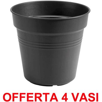ALTRO Offerta 4 Vaso Green Basics Growpot 27cm Living Black - Elho ALTRO Offerta 4 Vaso Green Basics Growpot 27cm Living Black - Elho