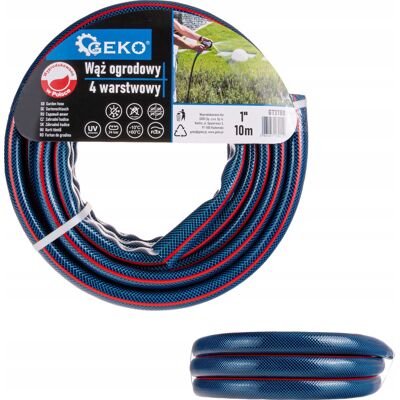 IMPORT Tubo Da Giardino A 4 Strati Da 1" 10m Geko Nuovo IMPORT Tubo Da Giardino A 4 Strati Da 1" 10m Geko Nuovo