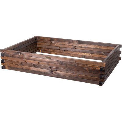 OEM Letto Rialzato In Legno 120x80x24cm Greenspot - Letto Rialzato Per Erbe Aromatiche, Fiori, Ortaggi - Fioriera In Legno Impregnato - Legno Palissandro Scuro OEM Letto Rialzato In Legno 120x80x24cm Greenspot - Letto Rialzato Per Erbe Aromatiche, Fiori, Ortaggi - Fioriera In Legno Impregnato - Legno Palissandro Scuro