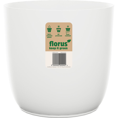 Elho Florus Flow Flowerpot 25 White Vaso Rotondo Elho Florus Flow Flowerpot 25 White Vaso Rotondo