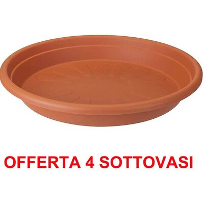 ALTRO Elho - Offerta 4 Sottovaso Universal Saucer Round 25cm Terra ALTRO Elho - Offerta 4 Sottovaso Universal Saucer Round 25cm Terra