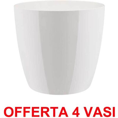 ALTRO Offerta 4 Vaso Brussels Diamond Round 20cm White Elho ALTRO Offerta 4 Vaso Brussels Diamond Round 20cm White Elho