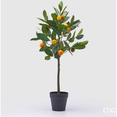 EDG Enzo De Gasperi Mandarino Con Vaso H 76 Cm Pianta Artificiale Mix Verde EDG Enzo De Gasperi Mandarino Con Vaso H 76 Cm Pianta Artificiale Mix Verde