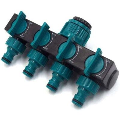 OEM Connettore A Quattro Vie Per Tubo Da Giardino, Adattatore Di Prolunga Per Rubinetto, Adatto Per Irrigare Ortaggi In Serra, Giardino E Prato. OEM Connettore A Quattro Vie Per Tubo Da Giardino, Adattatore Di Prolunga Per Rubinetto, Adatto Per Irrigare Ortaggi In Serra, Giardino E Prato.