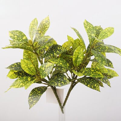AULEDIO Piante Artificiali Croton Esterno 2pz – Decorazione Uv Giardino Giallo Verde AULEDIO Piante Artificiali Croton Esterno 2pz – Decorazione Uv Giardino Giallo Verde