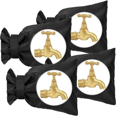 OEM Copri Rubinetto Esterno, Set Da 4 Pezzi Antigelo, Impermeabile, Per La Protezione Dal Gelo Invernale, 20 Cm X 15 Cm (nero) OEM Copri Rubinetto Esterno, Set Da 4 Pezzi Antigelo, Impermeabile, Per La Protezione Dal Gelo Invernale, 20 Cm X 15 Cm (nero)