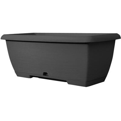 ALTRO Cassetta Fioriera Terrae Midi Con Sottocassetta 55cm Grigio Fumo Plastecnic ALTRO Cassetta Fioriera Terrae Midi Con Sottocassetta 55cm Grigio Fumo Plastecnic