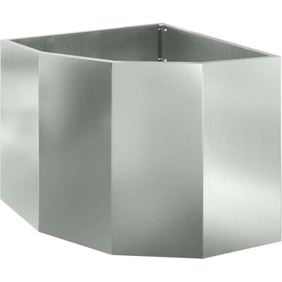 HELLOSHOP26 Fioriera Angolare Moderna Utilizzata Per Ottimizzare Lo Spazio Esterno 60 X 60 X 50 Cm In Acciaio Galvanizzato Argento 020052906 HELLOSHOP26 Fioriera Angolare Moderna Utilizzata Per Ottimizzare Lo Spazio Esterno 60 X 60 X 50 Cm In Acciaio Galvanizzato Argento 020052906