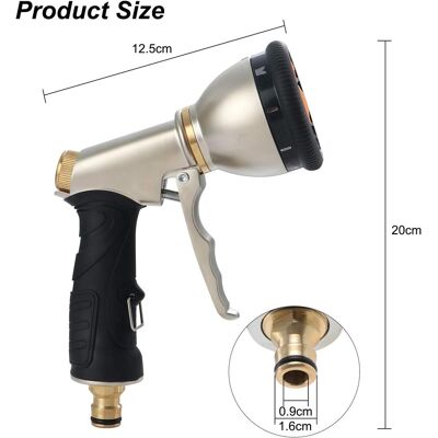 OEM 9 Modelli Di Irrigazione Pistola A Spruzzo Da Giardino, Doccia Da Giardino, Spruzzatore D'Acqua Multifunzione In Metallo Per Autolavaggio, Irrigazione Da Giardino, Doccia Per Animali Domestici OEM 9 Modelli Di Irrigazione Pistola A Spruzzo Da Giardino, Doccia Da Giardino, Spruzzatore D'Acqua Multifunzione In Metallo Per Autolavaggio, Irrigazione Da Giardino, Doccia Per Animali Domestici