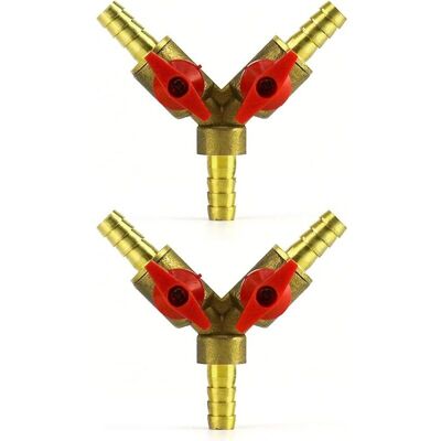 OEM Connettore A 3 Vie Per Tubo Flessibile, In Ottone E Lega Di Zinco, Valvola A Sfera Da 8 Mm Per Acqua, Olio E Gas Per Irrigazione Da Giardino (2 Pezzi) OEM Connettore A 3 Vie Per Tubo Flessibile, In Ottone E Lega Di Zinco, Valvola A Sfera Da 8 Mm Per Acqua, Olio E Gas Per Irrigazione Da Giardino (2 Pezzi)