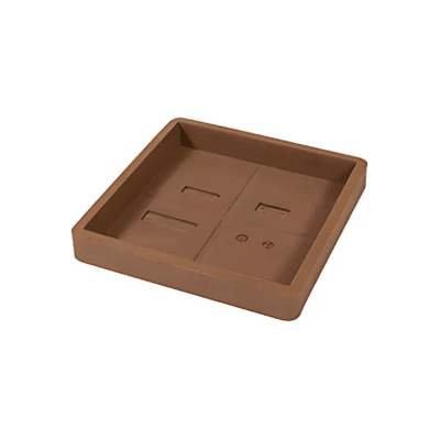 ALTRO Sottovaso Quadro Snq 40cm Corten ALTRO Sottovaso Quadro Snq 40cm Corten