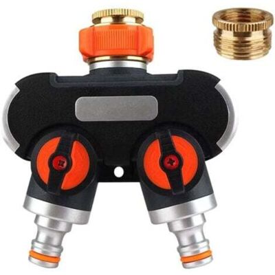 OEM Divisore A 2 Vie: Raccordo A Y Da 3/4" E 1/2" Con Adattatore Per Rubinetto, Flusso D'Acqua Regolabile E Bloccabile, Distributore A 2 Vie Per Irrigazione Del Giardino, Lavaggio, Animali Domestici OEM Divisore A 2 Vie: Raccordo A Y Da 3/4" E 1/2" Con Adattatore Per Rubinetto, Flusso D'Acqua Regolabile E Bloccabile, Distributore A 2 Vie Per Irrigazione Del Giardino, Lavaggio, Animali Domestici