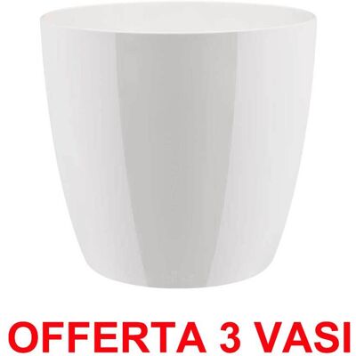 ALTRO Offerta 3 Vaso Brussels Diamond Round 30cm White ALTRO Offerta 3 Vaso Brussels Diamond Round 30cm White