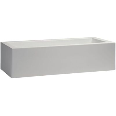 Nicoli Cassetta Fioriera Rettangolare Resina Minos Cm. 45 Bianco Nicoli Cassetta Fioriera Rettangolare Resina Minos Cm. 45 Bianco