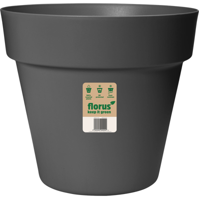 Elho Florus Paris Flowerpot 60 Anthracite Vaso Rotondo Elho Florus Paris Flowerpot 60 Anthracite Vaso Rotondo
