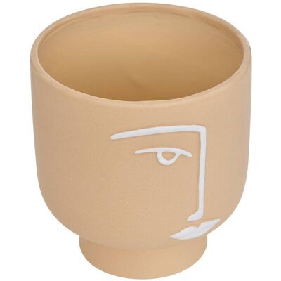 ATMOSPHERA Fioriera Pam Visage 16x16x17cm - Créateur D'Intérieur ATMOSPHERA Fioriera Pam Visage 16x16x17cm - Créateur D'Intérieur