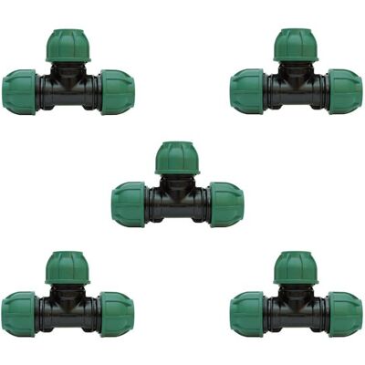 IRRITEC Tee Uguale Pp 25 Mm Confezione Da 5 Offerta Esclusiva IRRITEC Tee Uguale Pp 25 Mm Confezione Da 5 Offerta Esclusiva
