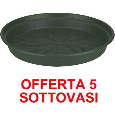 ALTRO Offerta 5 Sottovaso Green Basics Saucer 10cm Verde - Elho ALTRO Offerta 5 Sottovaso Green Basics Saucer 10cm Verde - Elho