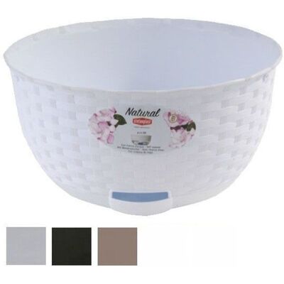 Stefanplast Ciotola Natural Bianca Con Riserva D'Acqua Ø Cm.30 - Cm. 30x14.5h. - Lt.5.9 Stefanplast Ciotola Natural Bianca Con Riserva D'Acqua Ø Cm.30 - Cm. 30x14.5h. - Lt.5.9
