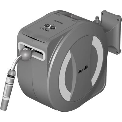 Neptune Avvolgitubo Elettrico Retrattile A Batteria, 30 M + 2 M, Girevole A 180°, Bloccaggio E Riavvolgimento Automatici, Fissaggi A Parete E Ugello Spruzzatore Neptune Avvolgitubo Elettrico Retrattile A Batteria, 30 M + 2 M, Girevole A 180°, Bloccaggio E Riavvolgimento Automatici, Fissaggi A Parete E Ugello Spruzzatore