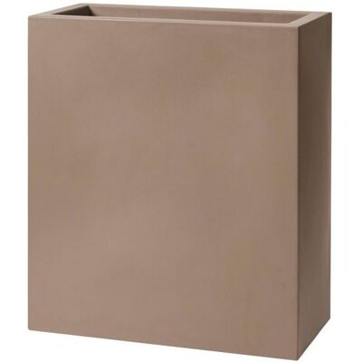 TERAPLAST Vaso Di Design 'schio Tower Maxi' Essential Da Giardino E Balcone Per Fiori E Piante -cappuccino TERAPLAST Vaso Di Design 'schio Tower Maxi' Essential Da Giardino E Balcone Per Fiori E Piante -cappuccino