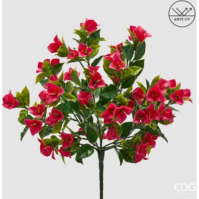 EDG Enzo De Gasperi Bouganvillea Cespuglio X8 Con Foglie Anti-uv Pianta Artificiale H 50 Cm Fuchsia EDG Enzo De Gasperi Bouganvillea Cespuglio X8 Con Foglie Anti-uv Pianta Artificiale H 50 Cm Fuchsia