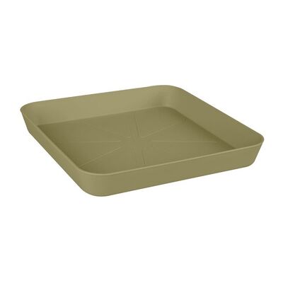 Elho Sottovaso Loft Quadrato 28cm Verde Cenere - Elho Sottovaso Loft Quadrato 28cm Verde Cenere -