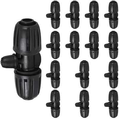 OEM Confezione Da 15 Connettori A T Con Bloccaggio A Barb, Kit Di Raccordi Per Irrigazione A Goccia Da 8/12 Mm A 4/7 Mm, Connettore Femmina A 3 Vie Per Sistema Di Irrigazione OEM Confezione Da 15 Connettori A T Con Bloccaggio A Barb, Kit Di Raccordi Per Irrigazione A Goccia Da 8/12 Mm A 4/7 Mm, Connettore Femmina A 3 Vie Per Sistema Di Irrigazione